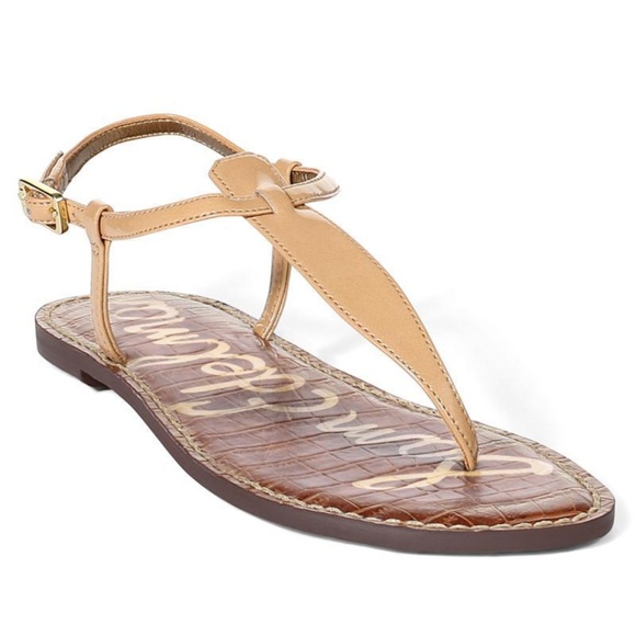 Sam Edelman Shoes - Sam Edelman Gigi Nude Faux Patent Leather Beige 7